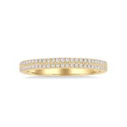 14K Yellow Gold 0.20ct Stackable Double Row Round Diamond Ring. Bichsel Jewelry in Sedalia, MO. Shop wedding bands & diamond rings online or in-store today!