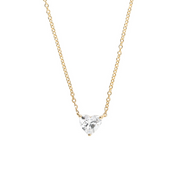 14K Yellow Gold 0.74ct Heart Shape Lab Grown Diamond Solitaire Necklace. Bichsel Jewelry in Sedalia, MO. Shop online or in-store!