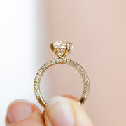 14K Yellow Gold Round 2.05ct Solitaire Lab Grown Diamond Engagement Ring with 0.50ct Hidden Halo & Hidden Diamond Shank on Both Sides. Bichsel Jewelry in Sedalia, MO. Shop online or in-store!