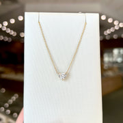 14K Yellow Gold 0.74ct Heart Shape Lab Grown Diamond Solitaire Necklace. Bichsel Jewelry in Sedalia, MO. Shop online or in-store!