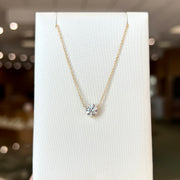 14K Yellow Gold 1.00ct Round Lab Grown Diamond Solitaire Pendant. Bichsel Jewelry in Sedalia, MO. Shop diamond styles online or in-store today!