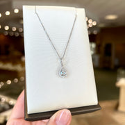 14K White Gold 0.70ct Pear Shape Lab Grown Diamond Halo Necklace. Bichsel Jewelry in Sedalia, MO. Shop online or in-store today!