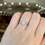 14K White Gold Lovebright 0.30ct Round Diamond Engagement Ring with Diamond Accent Band. Bichsel Jewelry in Sedalia, Mo. Shop ring styles online or in-store today!