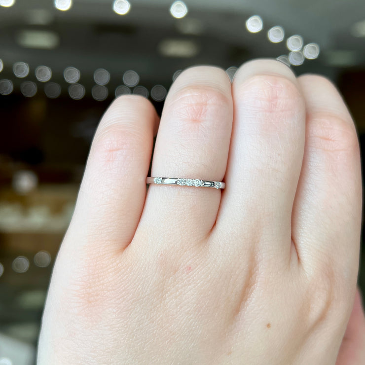 14K White Gold 0.09ct 5-Stone Round Diamond Stackable Ring. Bichsel Jewelry in Sedalia, MO. Free Preferred Jewelers Warranty. Shop online or in-store today!