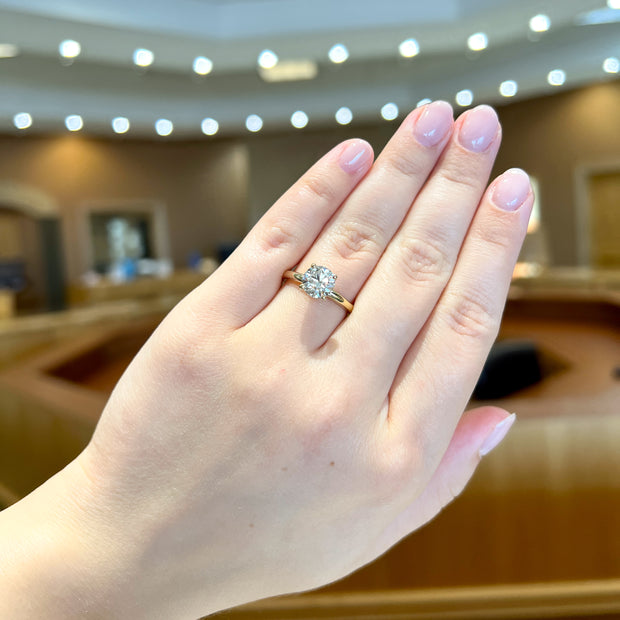 14K Yellow Gold 1.64ct Excellent Cut Round Solitaire Lab Grown Diamond Engagement Ring. Bichsel Jewelry in Sedalia, MO. Shop online or in-store today!