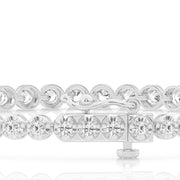 14K White Gold 1ct or 2ct Round Lab Grown Diamond Tennis Bracelet. Bichsel Jewelry in Sedalia, MO. Shop diamond styles online or in-store today!