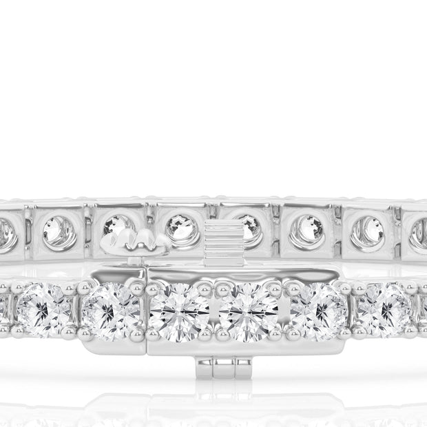 14K White Gold 8.12ct Round Lab Grown Diamond Tennis Bracelet. Bichsel Jewelry in Sedalia, MO. Shop diamond styles online or in-store today!