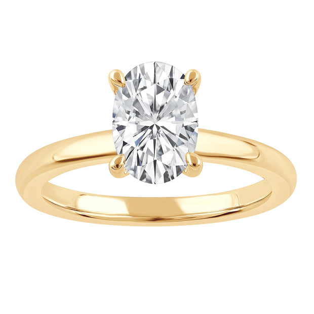 14K Yellow Gold 1.50ct Oval Solitaire Lab Grown Diamond Engagement Ring. Bichsel Jewelry in Sedalia, MO. Shop online or in-store today!