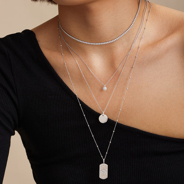 Ania Haie 925 Sterling Silver Tennis Necklace with Cubic Zirconia. Bichsel Jewelry in Sedalia, MO. Shop online or in-store today!