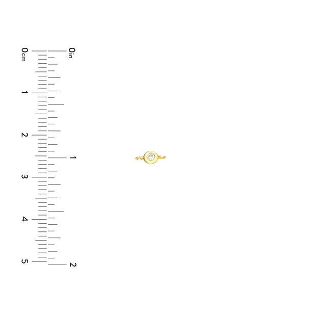 Yellow/White Gold Horizontal Diamond Bezel Charms for Permanent Bracelets. Book your permanent jewelry appointment to get it welded on to the gold chain of your choice! Bichsel Jewelry in Sedalia, MO.