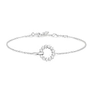 Ania Haie Silver Interlinked Circles Pave Bracelet. 925 Sterling Silver with Cubic Zirconia stones. Bichsel Jewelry in Sedalia, MO. Shop online or in-store today!