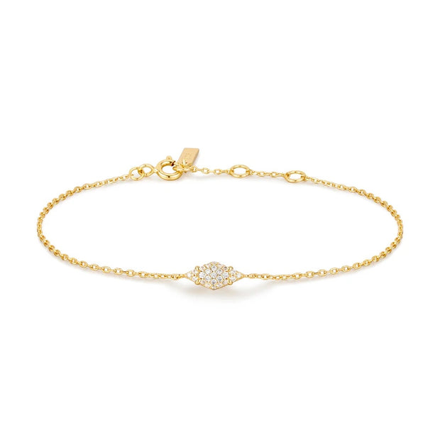 Ania Haie Pavé Sparkle Bracelet, 14K Gold plated on Sterling Silver with Cubic Zirconia. Bichsel Jewelry in Sedalia, MO. Shop online or in-store today!