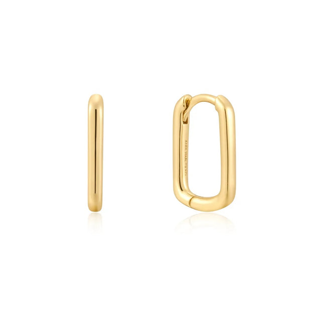 14mm x 1.7mm Oval Huggie Hoop Earrings, 14K Yellow Gold plated on 925 Sterling Silver. Bichsel Jewelry in Sedalia, MO. Shop online or in-store!