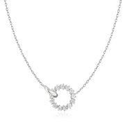 Ania Haie Silver Interlinked Circles Pave Necklace. 925 Sterling Silver with Cubic Zirconia stones. Bichsel Jewelry in Sedalia, MO. Shop online or in-store today!