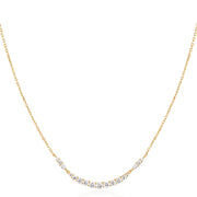 Ania Haie Gold Arc Pave Necklace. 14K Yellow Gold plated on 925 Sterling Silver with Cubic Zirconia stones. Bichsel Jewelry in Sedalia, MO. Shop online or in-store today!