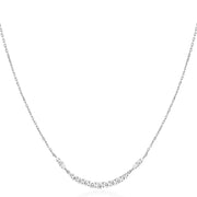 Ania Haie Silver Arc Pave Necklace. 925 Sterling Silver with Cubic Zirconia stones. Bichsel Jewelry in Sedalia, MO. Shop online or in-store today!