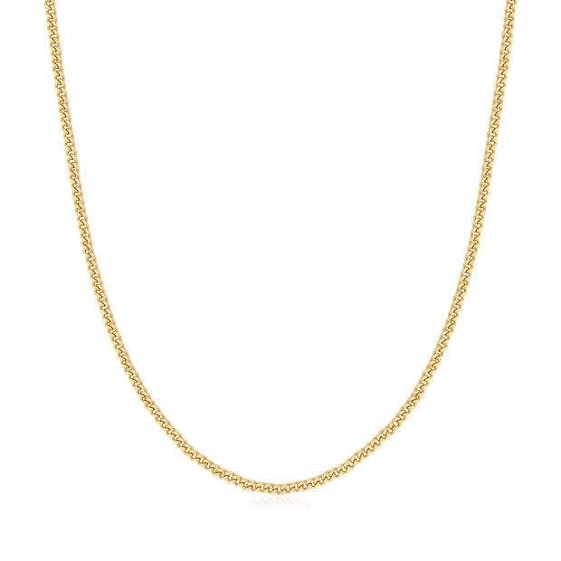 Ania Haie Gold Curb Chain Necklace, 14K Yellow Gold plated on 925 Sterling Silver 16" + 2" extender. Bichsel Jewelry in Sedalia, MO. Shop online or in-store!